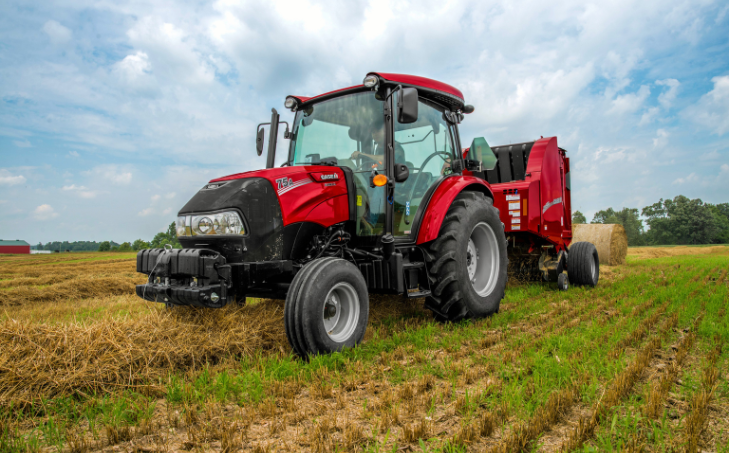 red case ih tractor in field